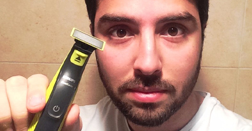 Usuario de OneBlade: barba de algunos d&iacute;as