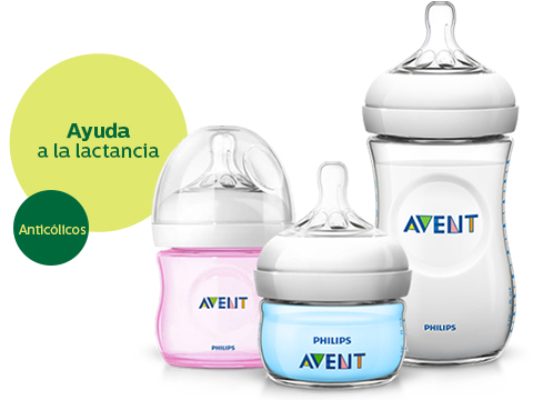 El biber&oacute;n Natural Philips Avent es antic&oacute;licos y ayuda a la lactancia
