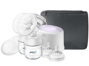 Extractor de leche el&eacute;ctrico doble y tetinas Philips Avent