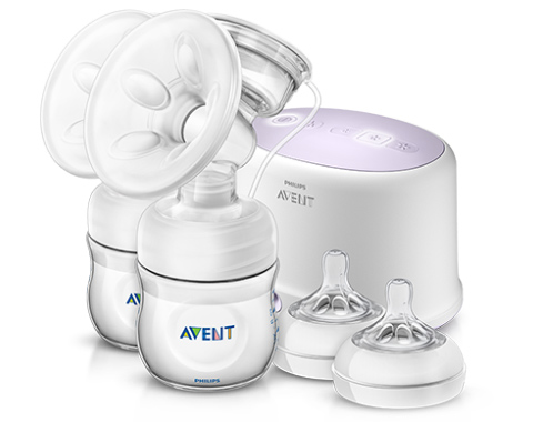 Extractor de leche el&eacute;ctrico Comfort Double y tetinas Philips Avent