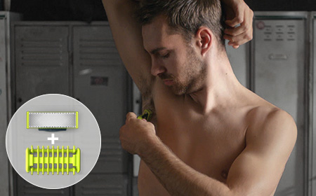 OneBlade no apura demasiado. Afeita siempre en direcci&oacute;n contraria a la del crecimiento del vello y recorta pelo de cualquier longitud.