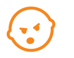 Icono de s&iacute;ntomas de depresi&oacute;n o irritabilidad